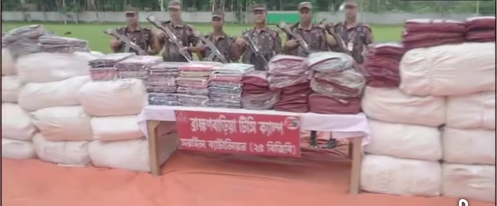 বিজয়নগরে ২ কোটি টাকার ভারতীয় শাড়ি-লেহেঙ্গা আটক