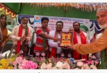 নবীনগরে অবসরপ্রাপ্ত শিক্ষকদের সংবর্ধনা অনুষ্ঠিত