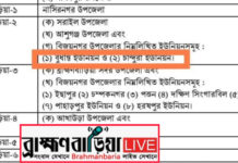বিজয়নগরকে অখন্ড রাখার দাবিতে চান্দুরা ডাক বাংলায় দুর্বার আন্দোলন আগামীকাল
