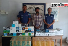 আখাউড়ায় অর্ধকোটি টাকার ভারতীয় মোবাইল-ডিসপ্লে জব্দ: আটক ১