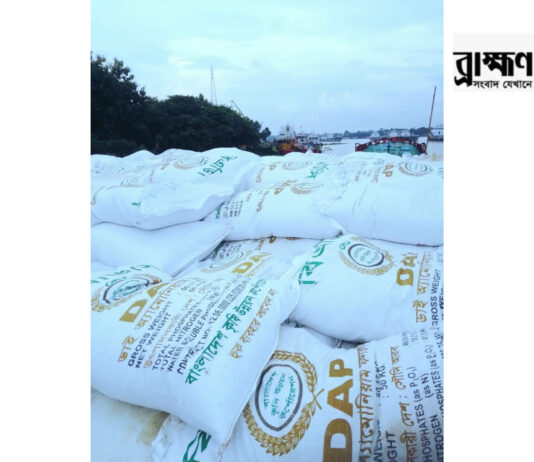 আশুগঞ্জে ৪২০ বস্তা সার ও ট্রাকসহ ২ পাচারকারী আটক