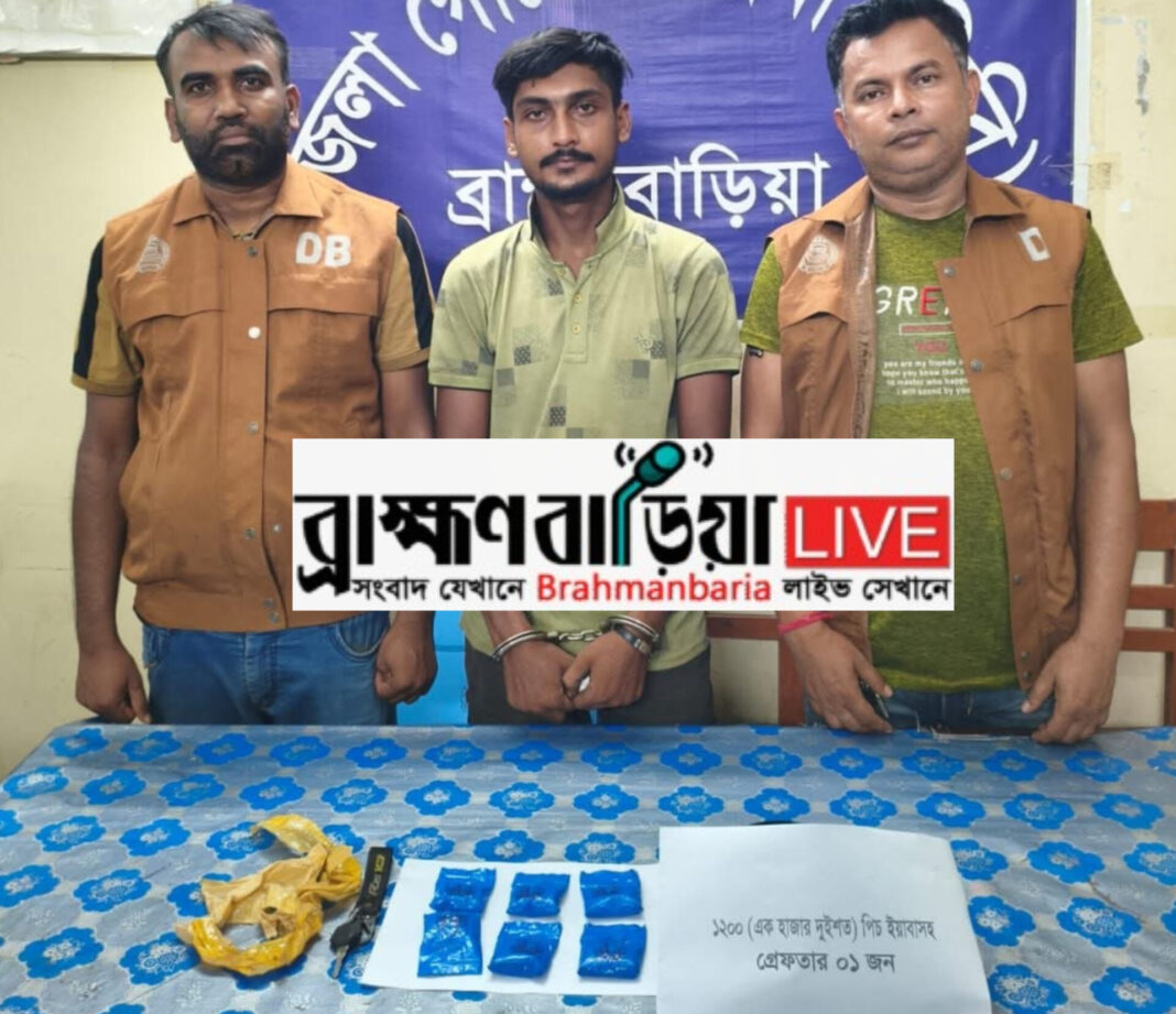 ডিবি’র অভিযানে ১২০০ ইয়াবাসহ যুবক গ্রেফতার, মোটরসাইকেল জব্দ